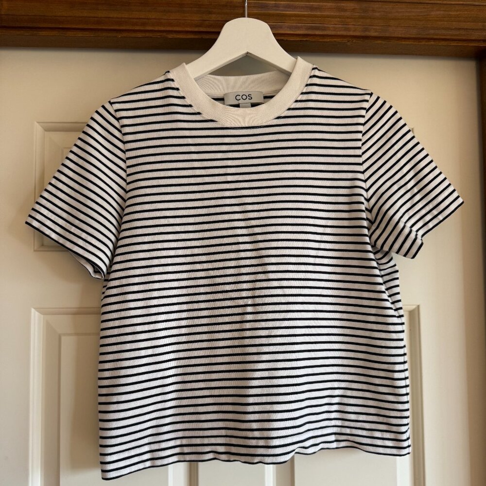 COS Heavyweight Striped TShirt
